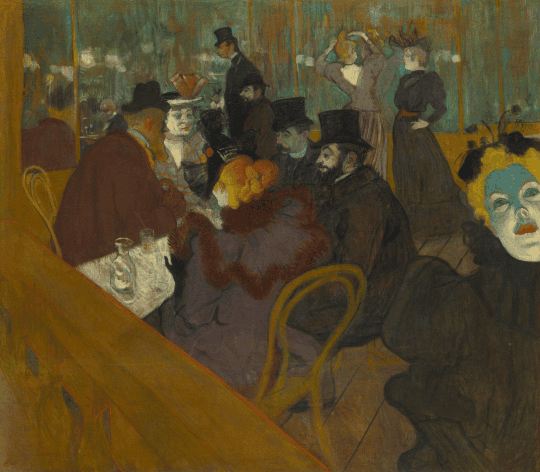 At the Moulin Rouge: Karya Seni Henri de Toulouse-Lautrec 